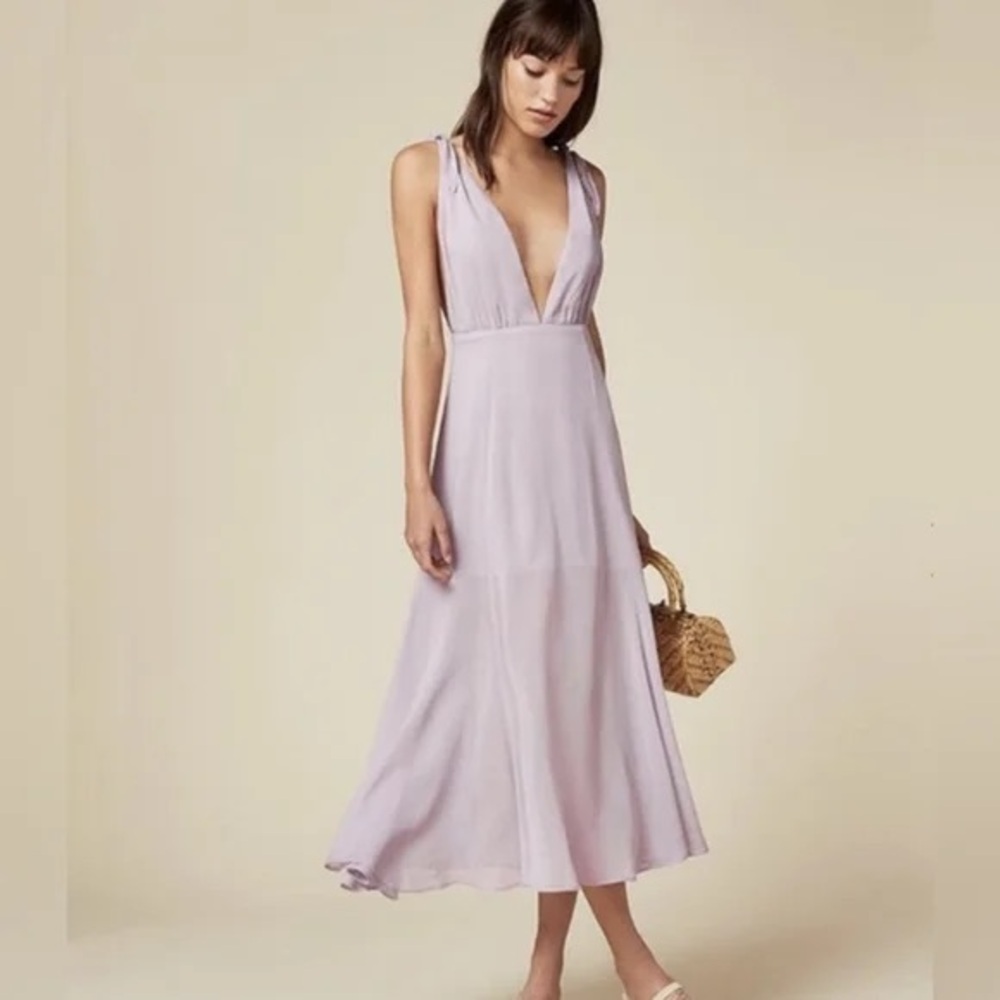 Reformation Lilac Midi Dress - like new!